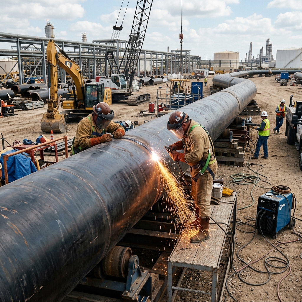 Pipeline engineering work